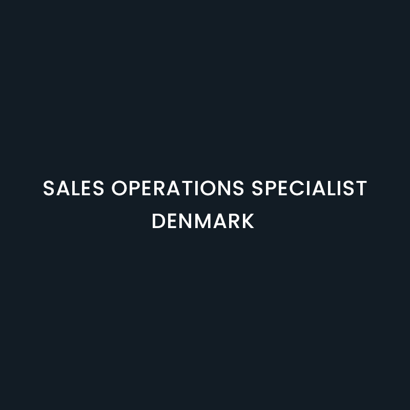 Sales Operations Specialist