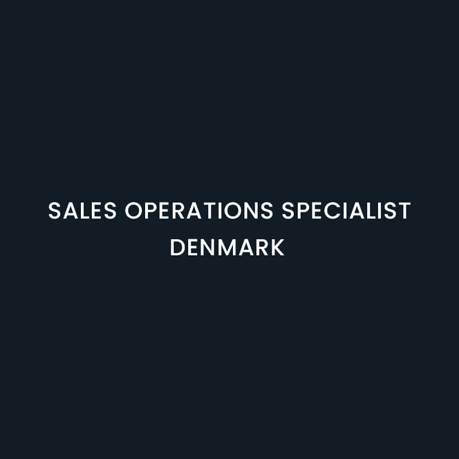 Sales Operations Specialist